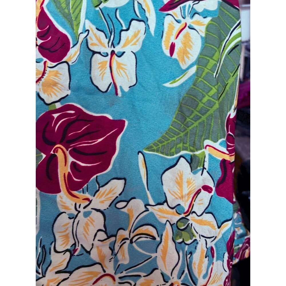 Trashy Diva Trixie Dress Womens S Hawaiian Tropical Floral Halter Retro Pinup - Picture 7 of 13